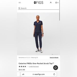 Navy Figs Scrubs